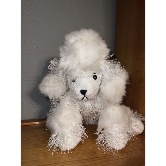 Ganz Webkinz White Poodle‎ 9 inch HM014 Dog Lover Kids Plush Puppy - Picture 1 of 3